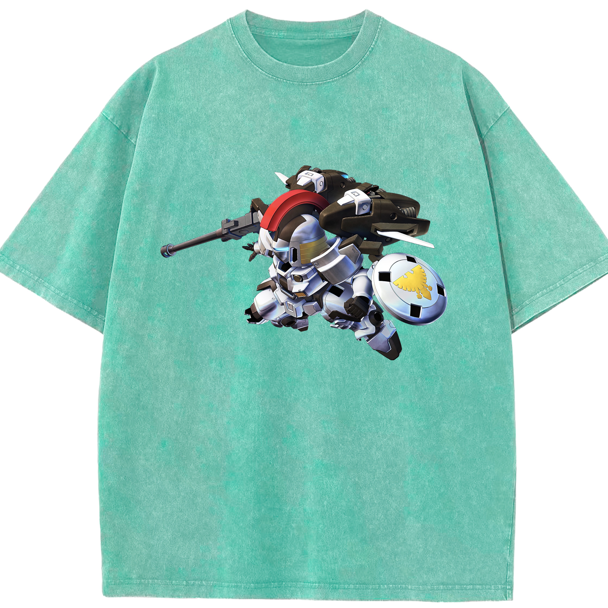 （画像用） 機動戦士ガンダム Mobile Suit Gundam 綿100% ヴィンテージ風 半袖Tシャツ（フロントプリント）